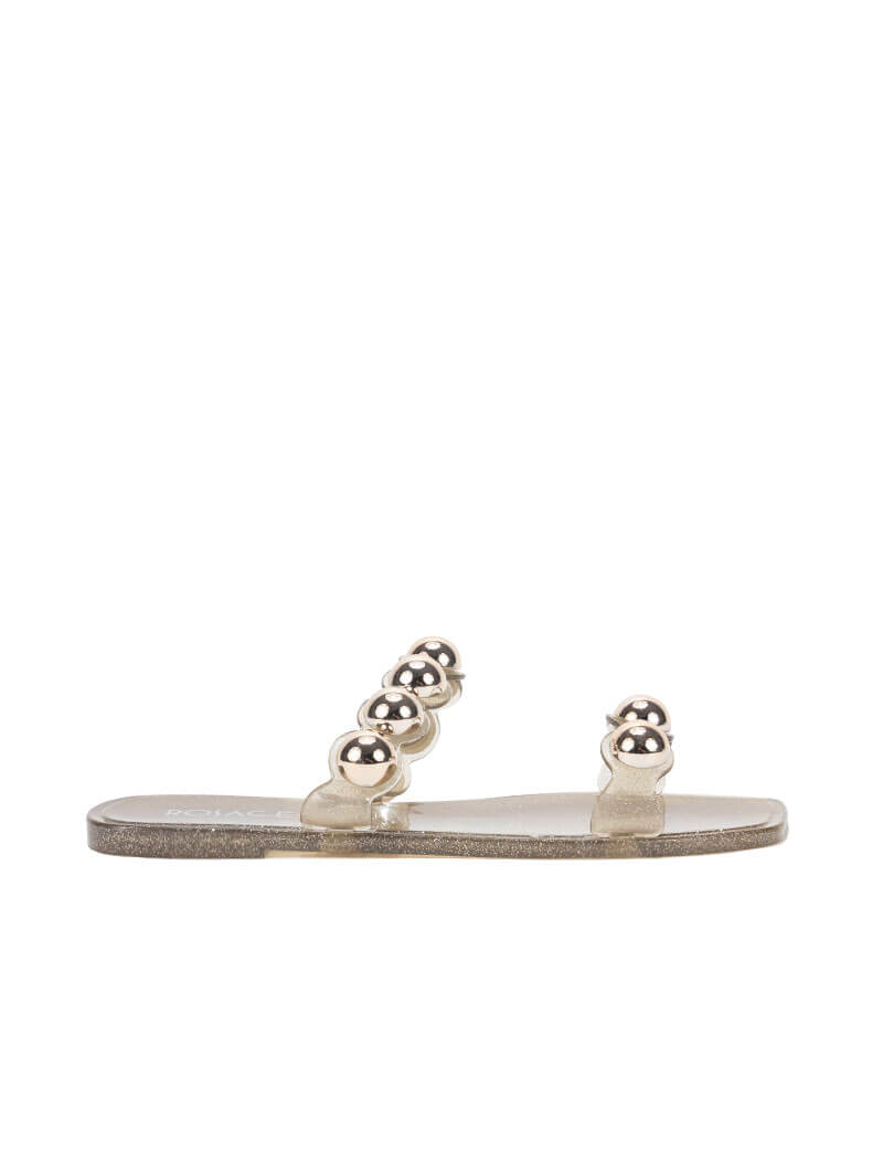 Mules de plage à détails